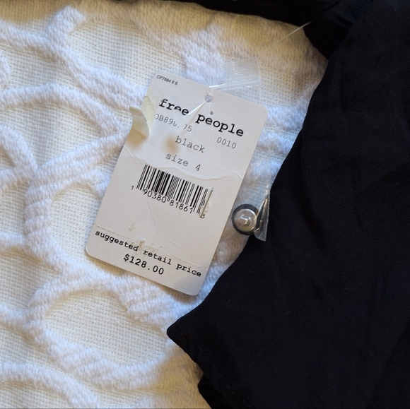 Free People Be My Baby Ruched Mock Neck Dress NEW 4 - Picture 3 of 16